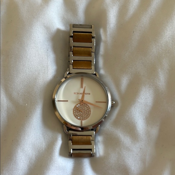 Michael Kors Silver and Gold Watch